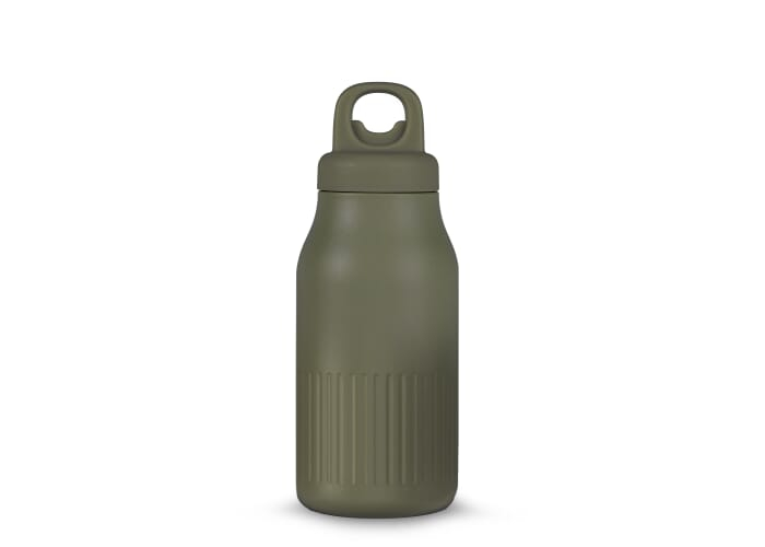 Bouteille isotherme acier recyclé 500 ml publicitaire Truls Dried Green